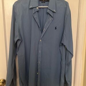 Ralph Lauren Blue Casual Button Down Shirt